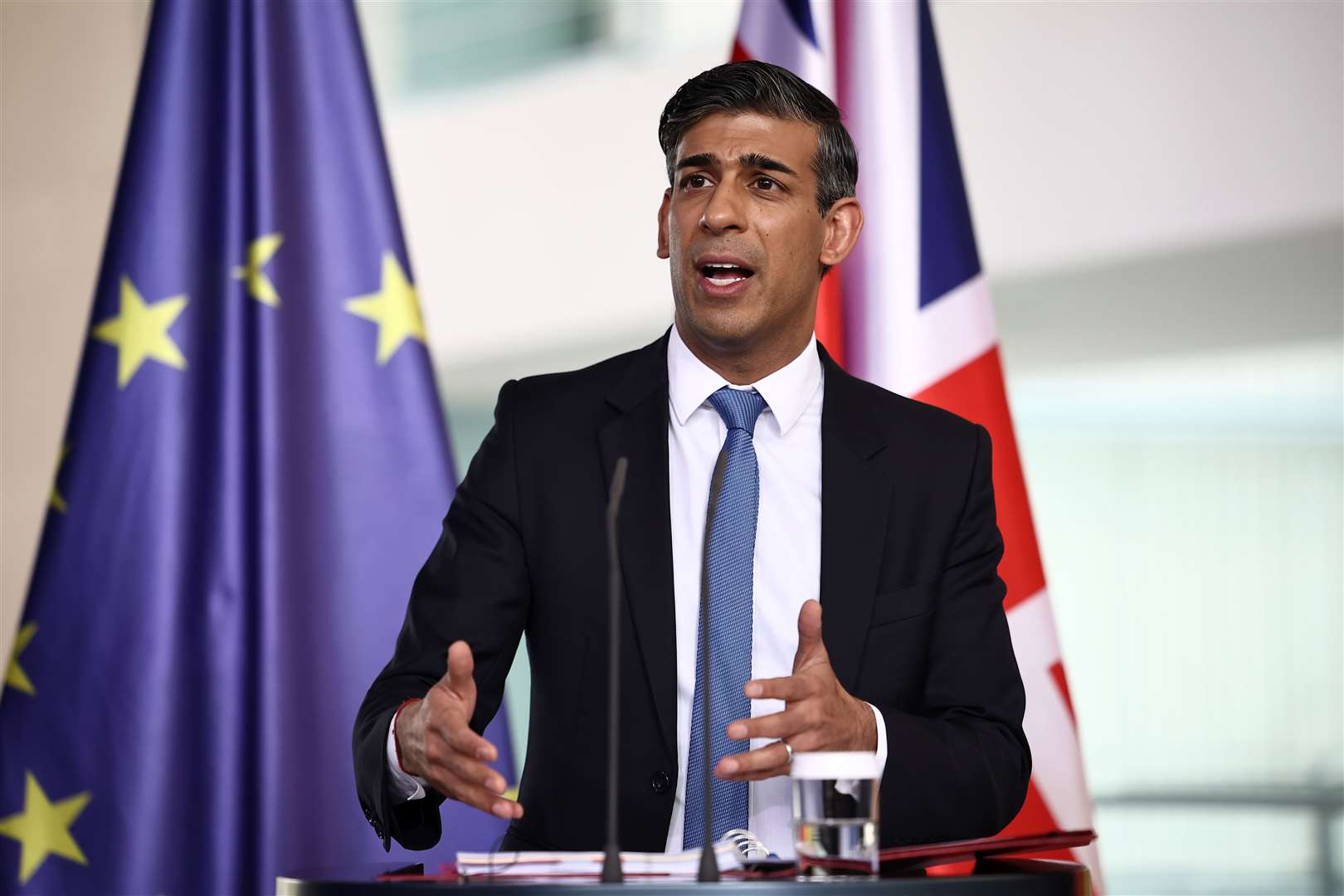 Prime Minister Rishi Sunak has pledged to increase Britain’s defence budget to 2.5% of GDP by 2030 (Henry Nicholls/PA)